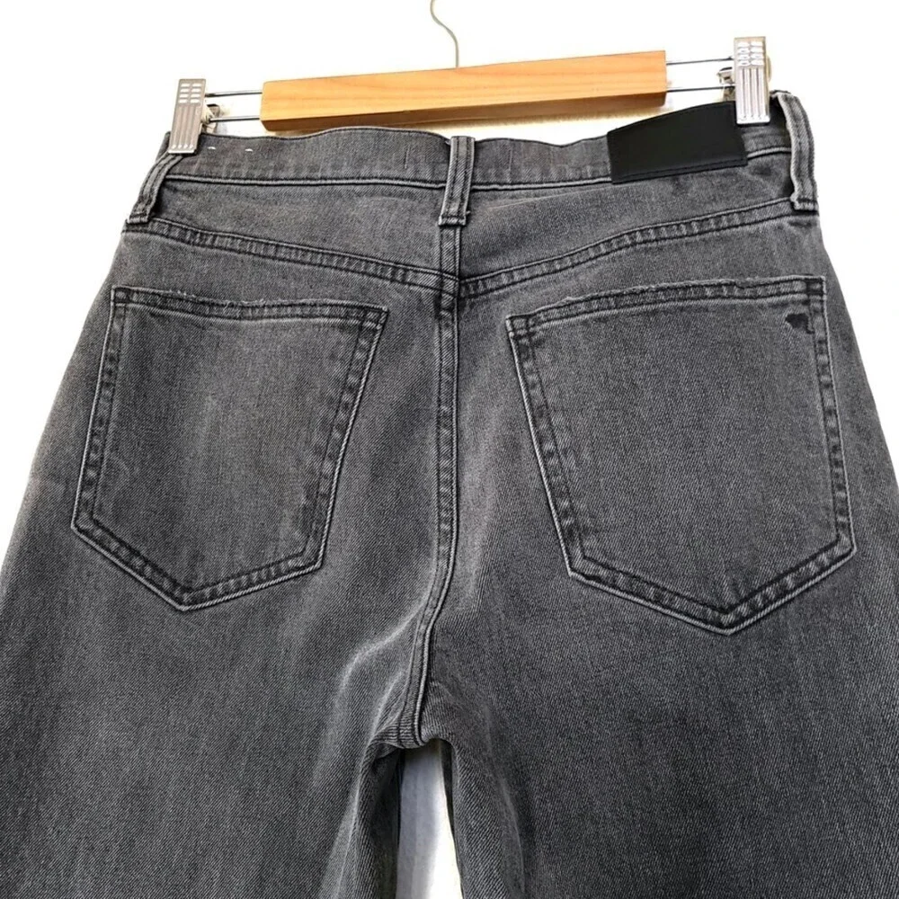 NEW Madewell 90s Perfect Vintage Mom Jean Connell Wash Ripped Edition 26 Gray